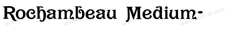 Rochambeau Medium字体转换